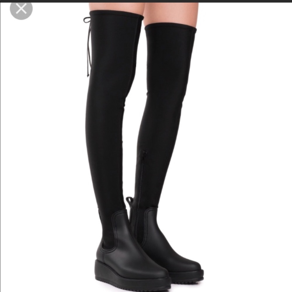 Jeffrey Campbell Over the Knee Monsoon Boots OTK